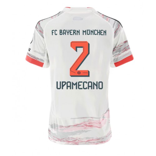 Bayern Munich Dayot Upamecano #2 Segunda Equipación Mujer 2025-26 Manga Corta